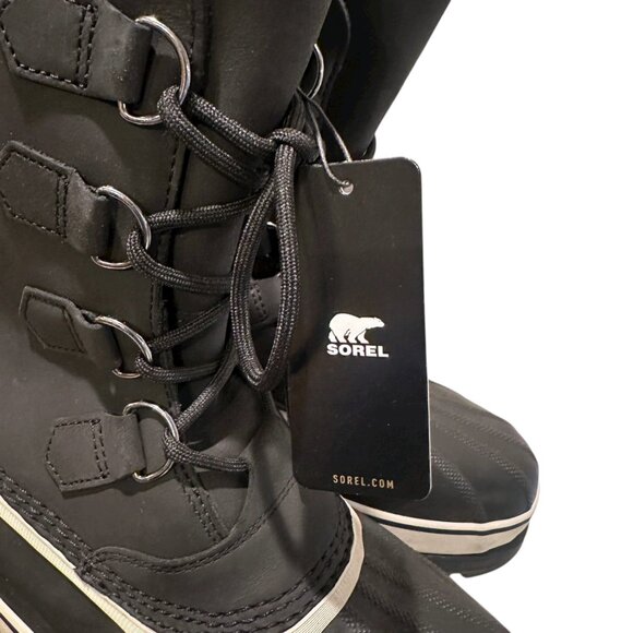 Sorel Caribou WP Insulated Men’s Size 11 Black Waterproof Winter Snow Boots - Picture 12 of 16